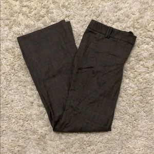 Loft Marisa stretch trouser brown plaid sz 4 NWT